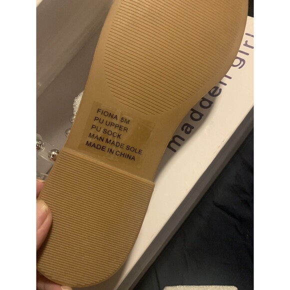 Madden Girl 6.5 NIB Fiona Clear New In Box Perfect for Summer - Picture 3 of 5